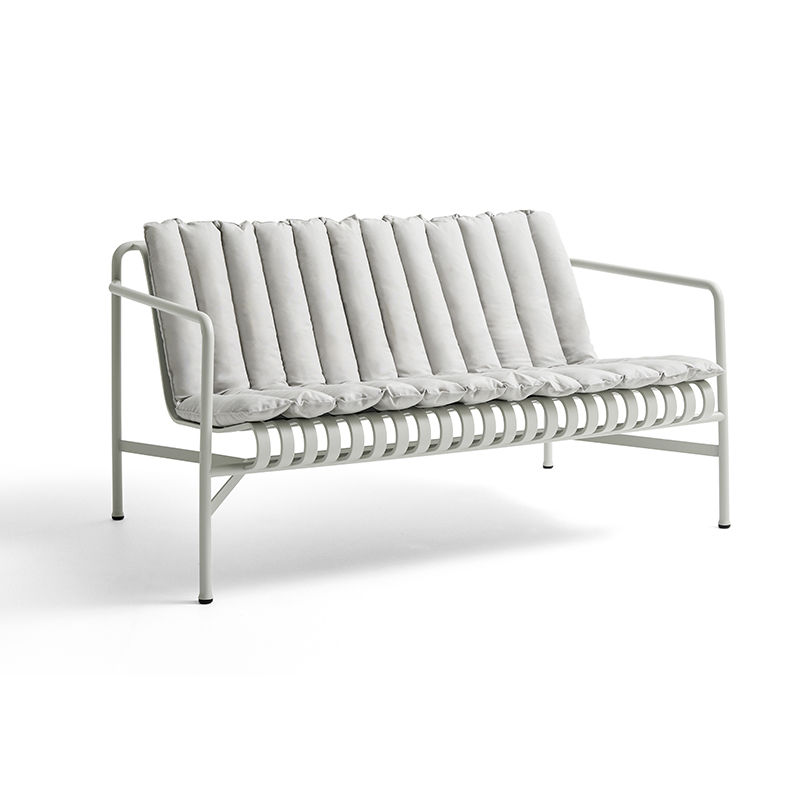 Coussin PALISSADE SOFT QUILTED pour banc lounge Gris clair