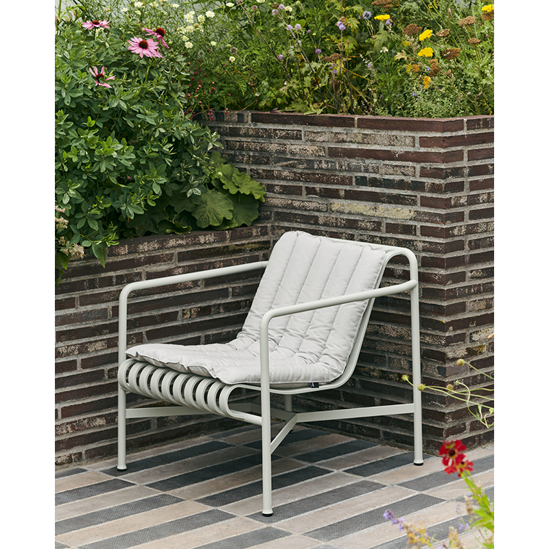 Accessoire extérieur Coussin PALISSADE SOFT QUILTED pour fauteuil dossier bas Olive HAY