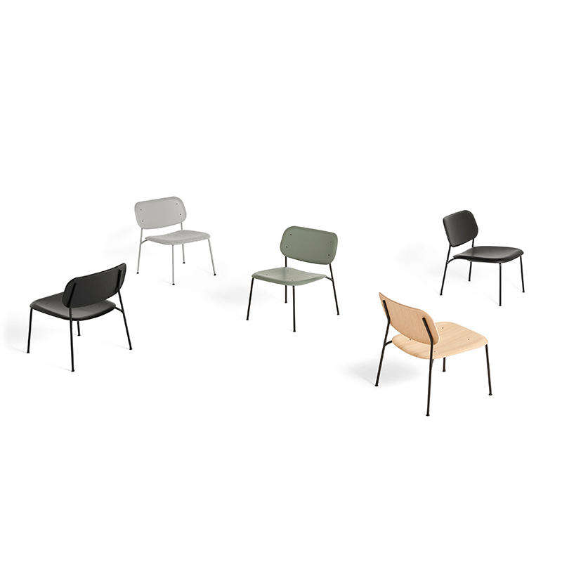 Fauteuil SOFT EDGE 100 LOUNGE Vert cendré HAY