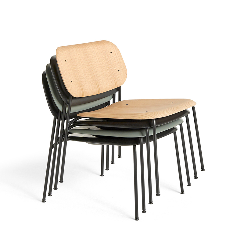 Fauteuil SOFT EDGE 100 LOUNGE Vert cendré HAY