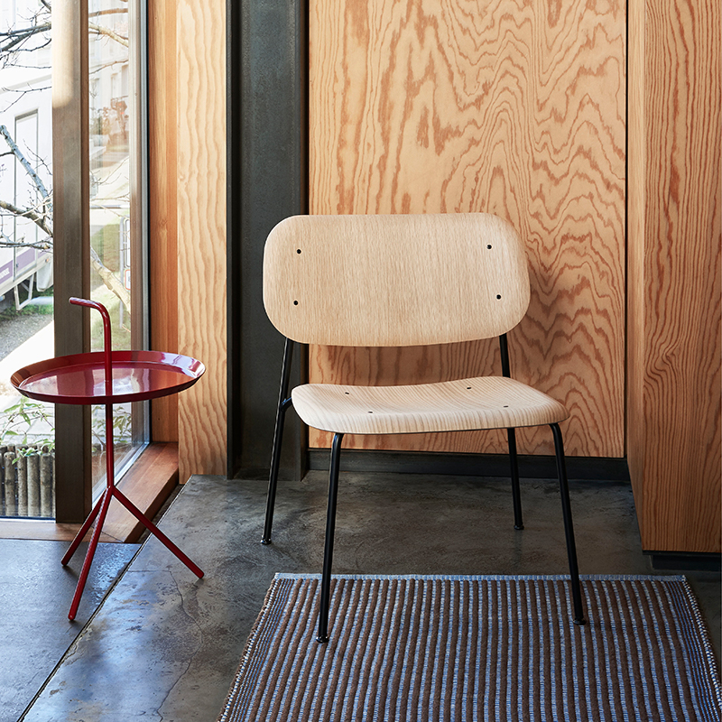 Fauteuil SOFT EDGE 100 LOUNGE Vert cendré HAY