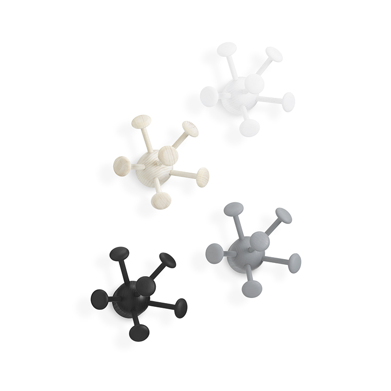 Rangement enfant Patère WALL BUG Blanc NOFRED