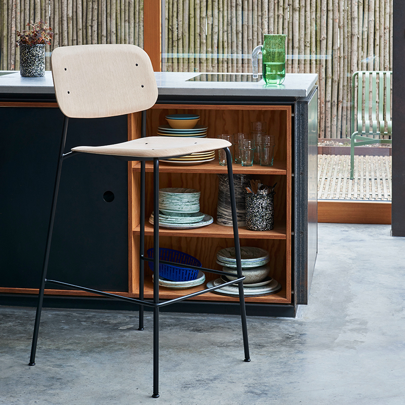 Tabouret haut SOFT EDGE 90 BAR Chêne HAY