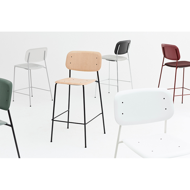 Tabouret haut SOFT EDGE 90 BAR Chêne HAY