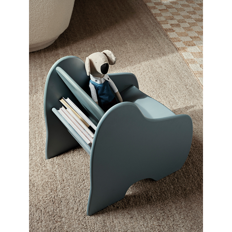 Siège enfant Siège rangement SLOPE Bleu storm FERM LIVING