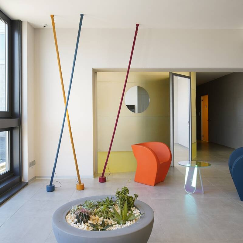 Lampadaire ELASTICA Rouge MARTINELLI LUCE