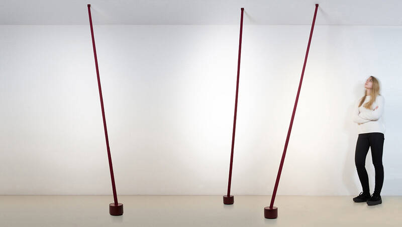 Lampadaire ELASTICA Rouge MARTINELLI LUCE