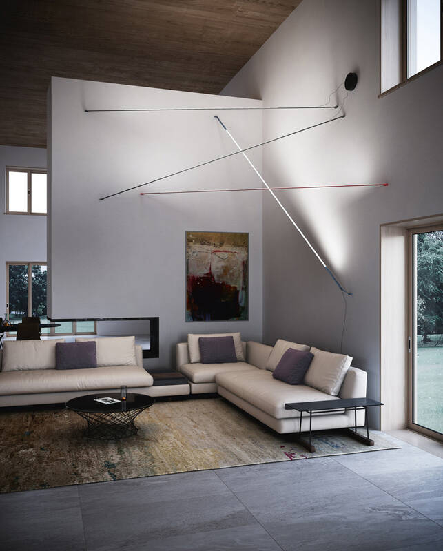 Lampadaire ELASTICA Rouge MARTINELLI LUCE