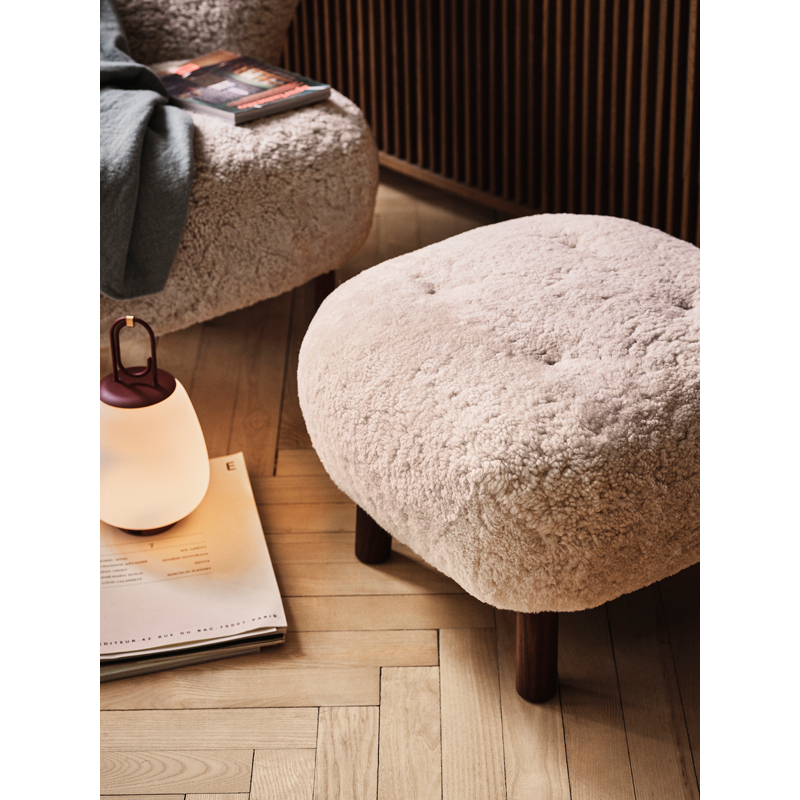 Pouf LITTLE PETRA ATD1 Sheepskin Moonlight AND TRADITION