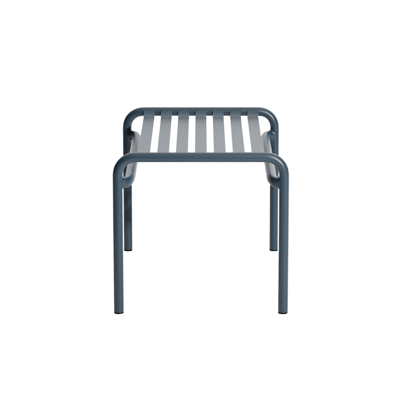 Tabouret extérieur WEEK-END repose-pieds Gris bleu PETITE FRITURE