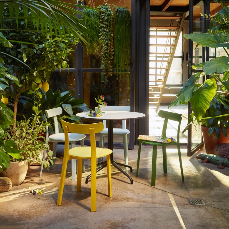 Chaise ALL PLASTIC CHAIR APC Blanc VITRA