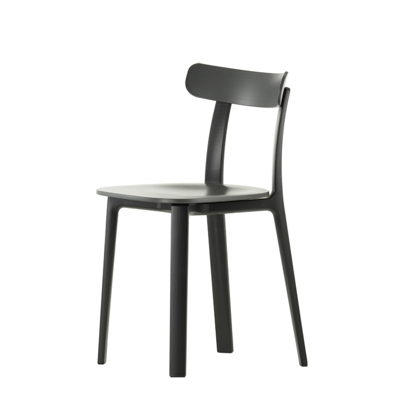 Chaise ALL PLASTIC CHAIR APC Gris graphite VITRA
