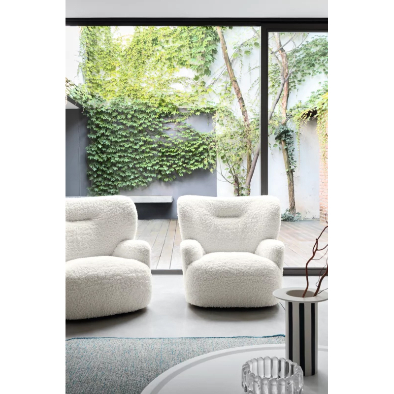 Fauteuil LOLL 09 G pivotant Bear Polar GERVASONI