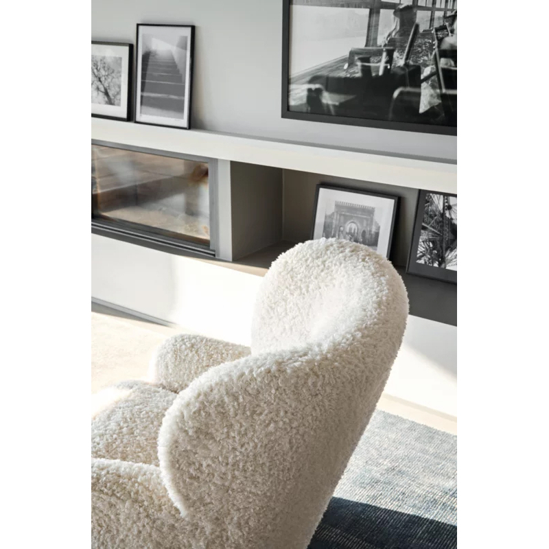 Fauteuil LOLL 09 G pivotant Bear Polar GERVASONI