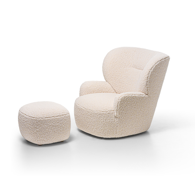 Fauteuil LOLL 09 G pivotant Bear Polar GERVASONI