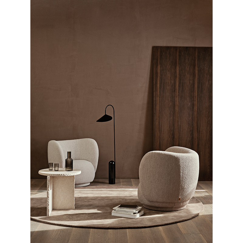 Tapis Tapis STILLE Rond Ø 240 Blanc cassé FERM LIVING