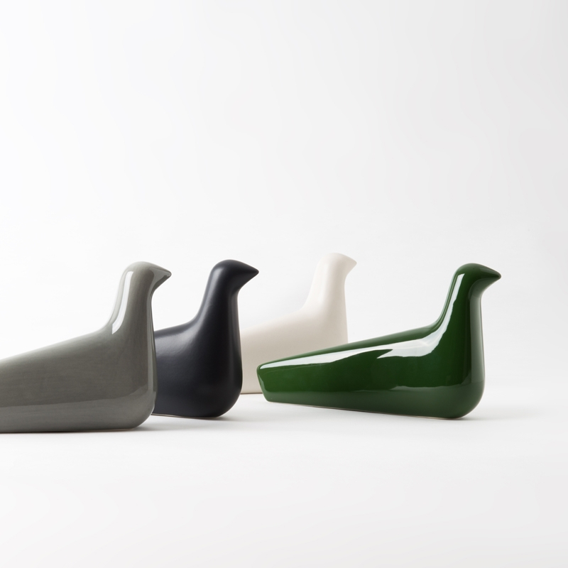 Objet décoratif L'OISEAU Céramique Vert brillant VITRA