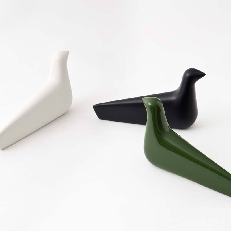 Objet décoratif L'OISEAU Céramique Vert brillant VITRA