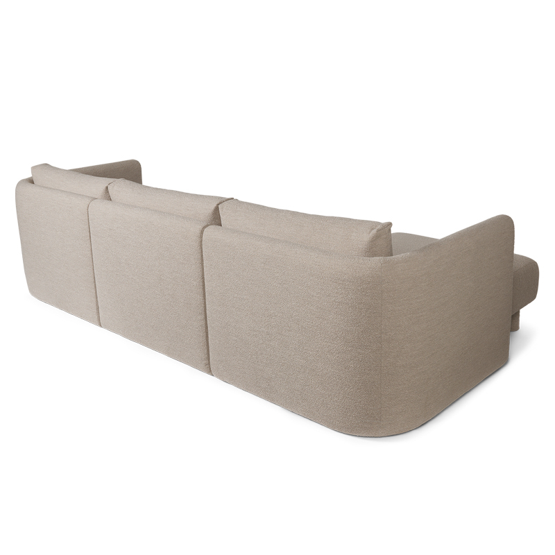 Canapé DASE accoudoir gauche Soft Bouclé Naturel FERM LIVING