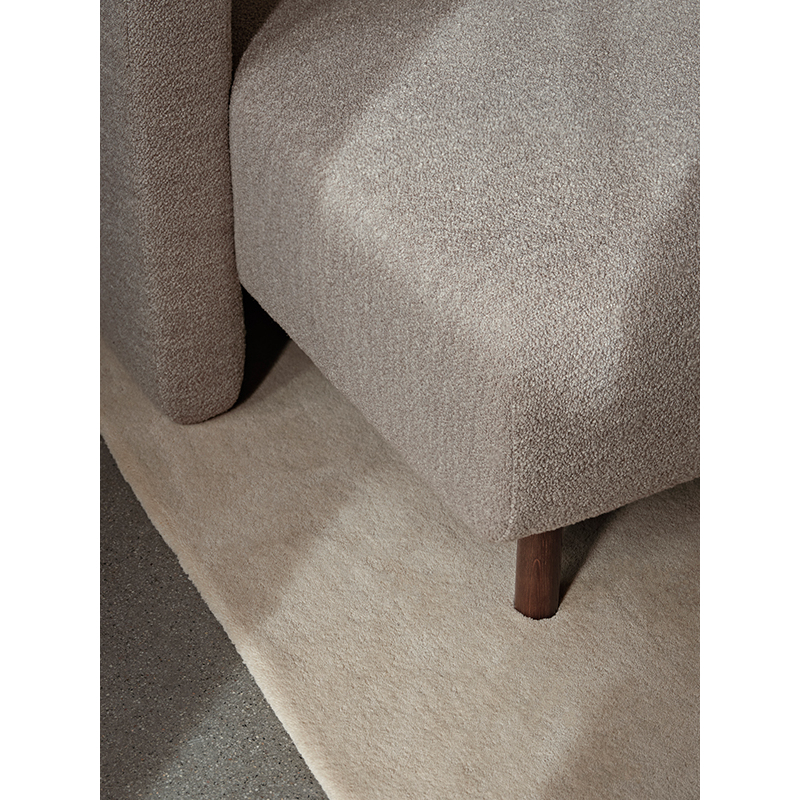 Canapé DASE accoudoir gauche Soft Bouclé Naturel FERM LIVING