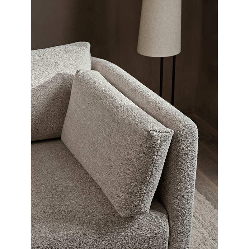 Canapé DASE accoudoir gauche Soft Bouclé Naturel FERM LIVING