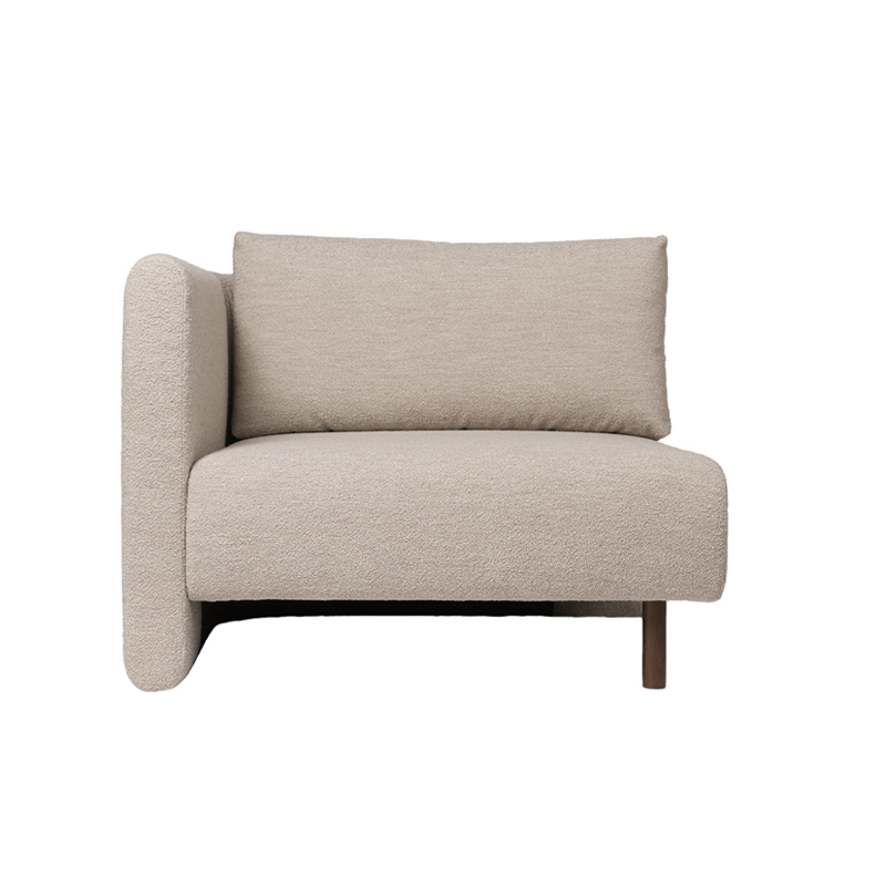 Canapé DASE accoudoir gauche Soft Bouclé Naturel FERM LIVING