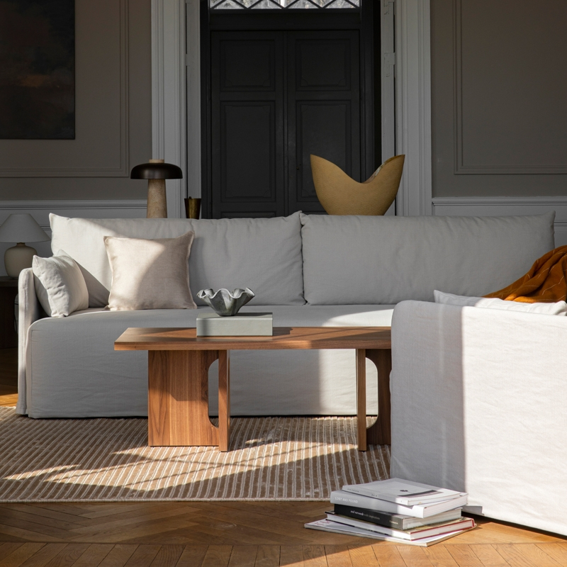 Table basse ANDROGYNE bois Noyer AUDO COPENHAGEN