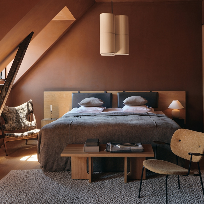 Table basse ANDROGYNE bois Noyer AUDO COPENHAGEN