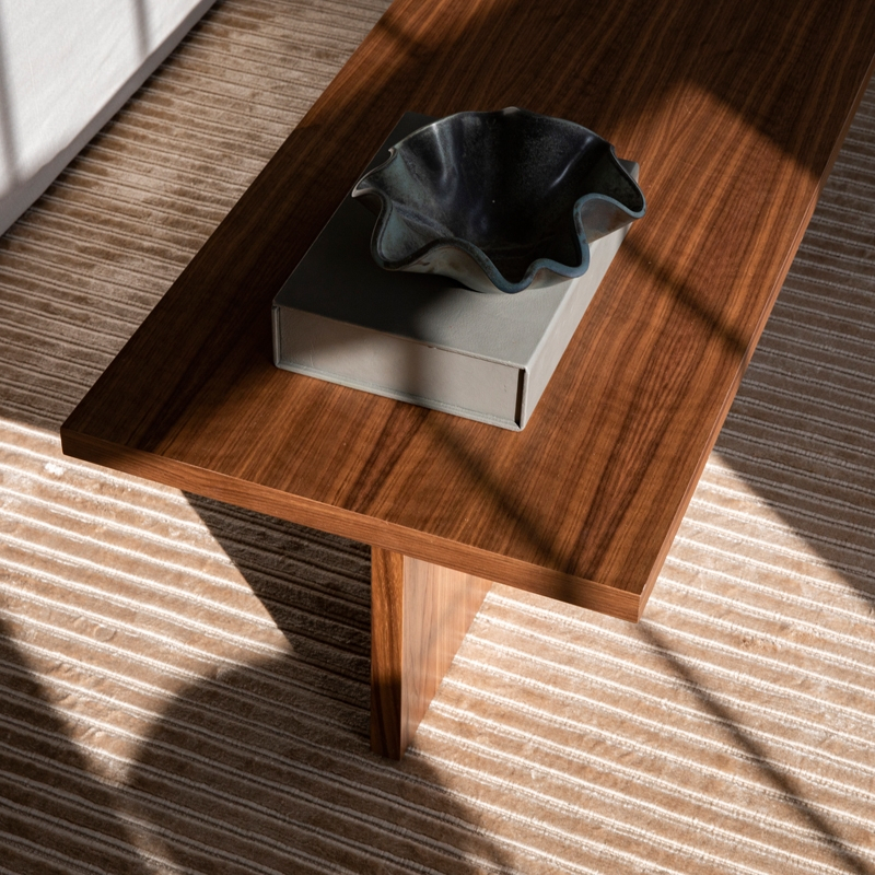 Table basse ANDROGYNE bois Noyer AUDO COPENHAGEN