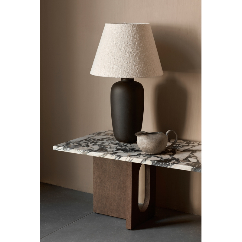 Table basse ANDROGYNE bois & pierre Marbre Calacatta Viola/ chêne foncé AUDO COPENHAGEN