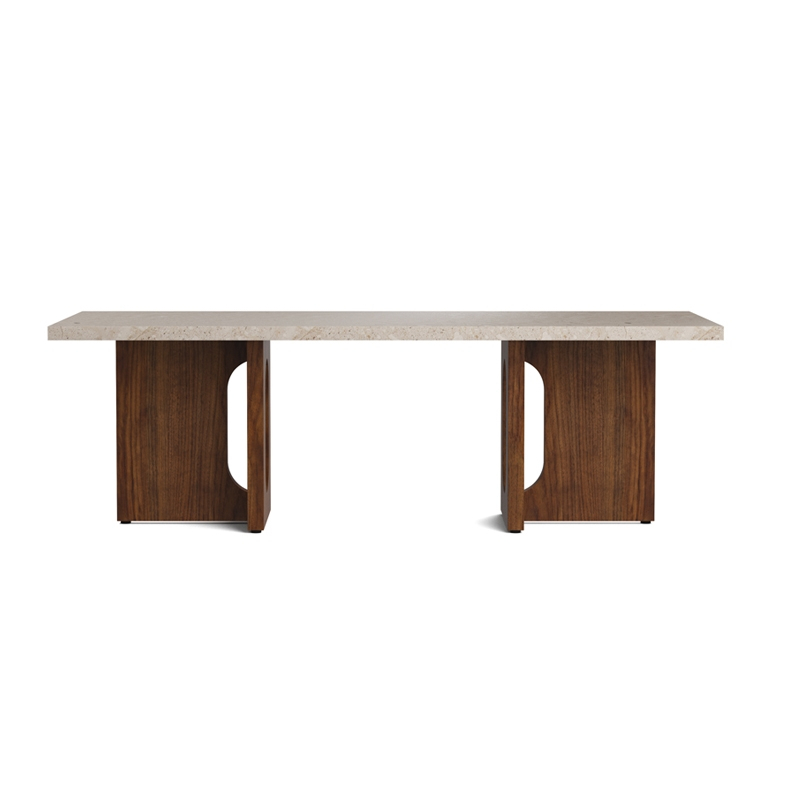 Table basse ANDROGYNE bois & pierre Pierre Kunis Breccia/ noyer AUDO COPENHAGEN