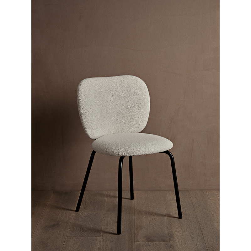 Chaise RICO Soft Bouclé Soft Bouclé Blanc cassé / Sable FERM LIVING