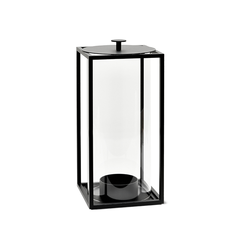 Photophore, bougeoir et bougie Lanterne LIGHT'IN Medium Noir AUDO COPENHAGEN