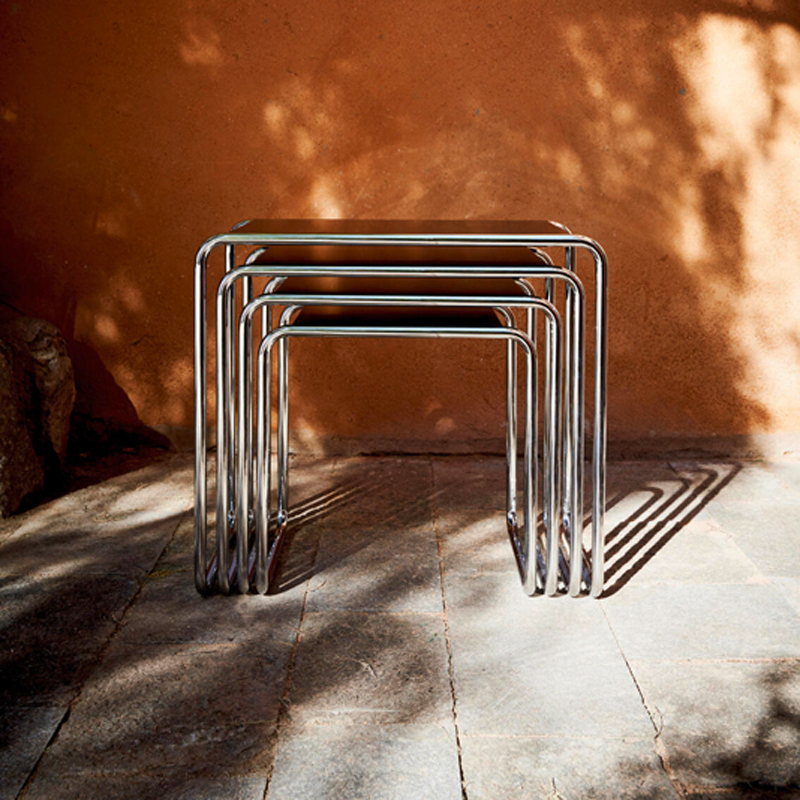 Table d'appoint guéridon SET B 9 Noir THONET