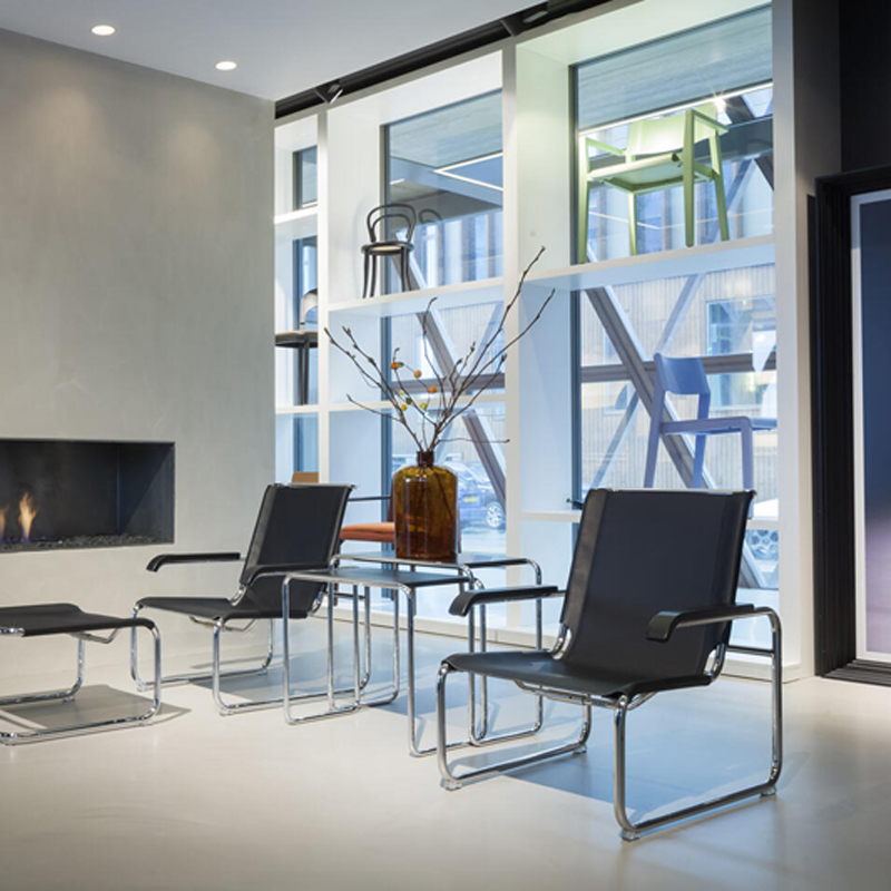 Table d'appoint guéridon SET B 9 Noir THONET