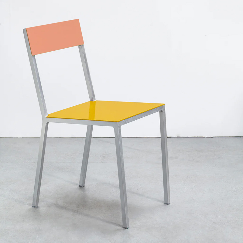 Chaise ALU Jaune/ rose VALERIE OBJECTS