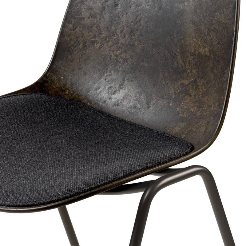 Chaise ETERNITY assise rembourrée Re-Wool 198 MATER