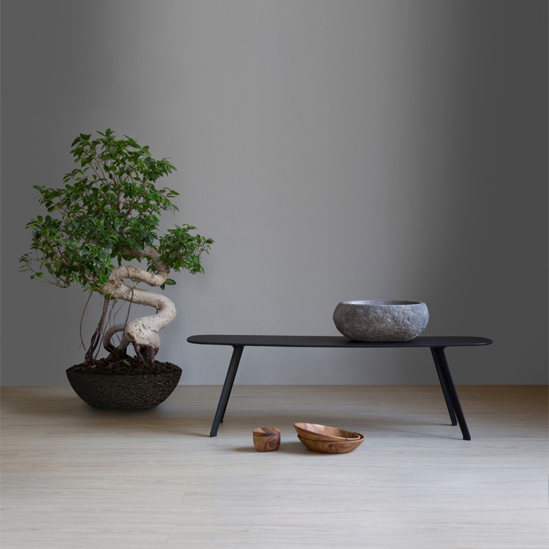 Table basse SOLAPA Fenix 58x118 Noir STUA