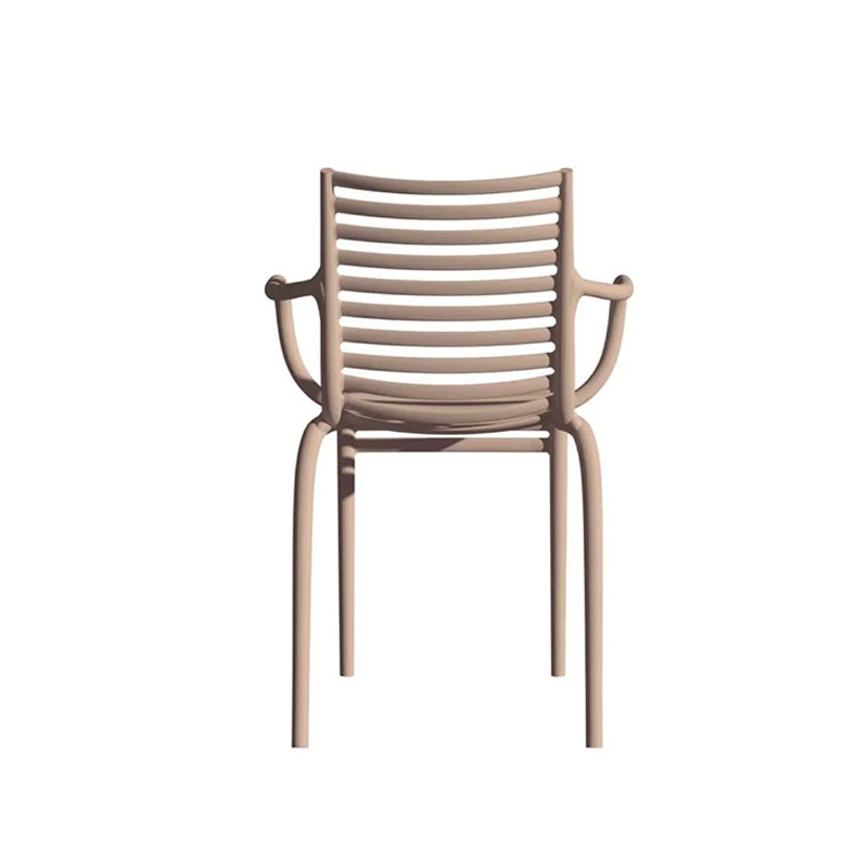 Chaise PIP-e avec accoudoirs Beige poudré DRIADE
