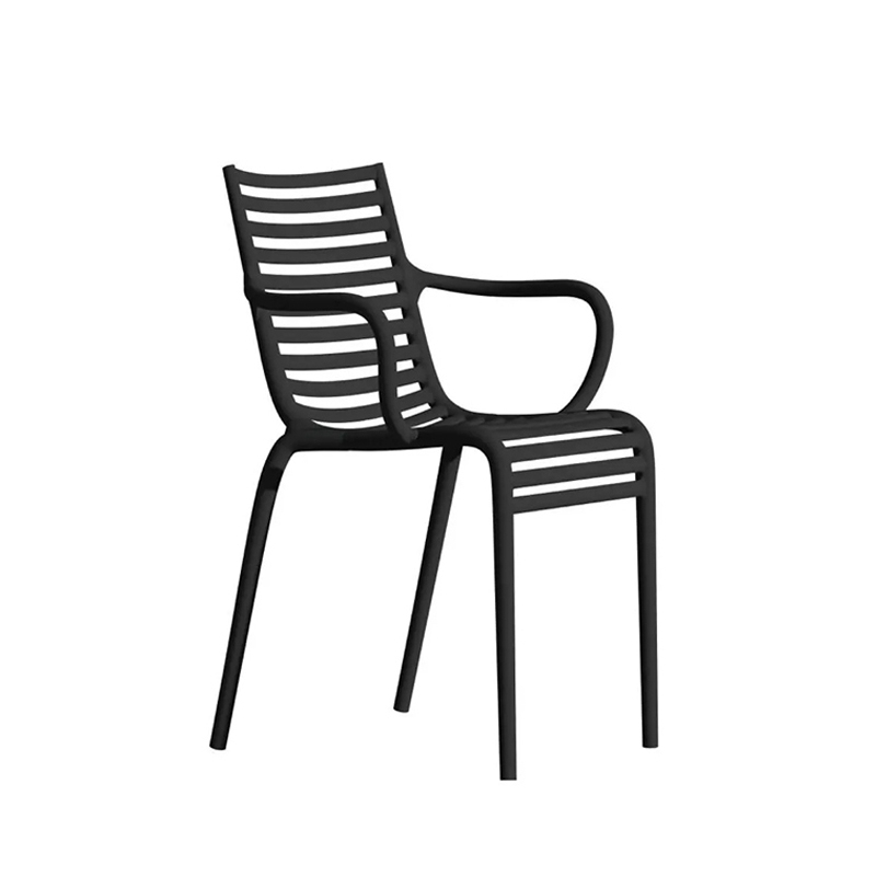 Chaise PIP-e avec accoudoirs Gris foncé DRIADE