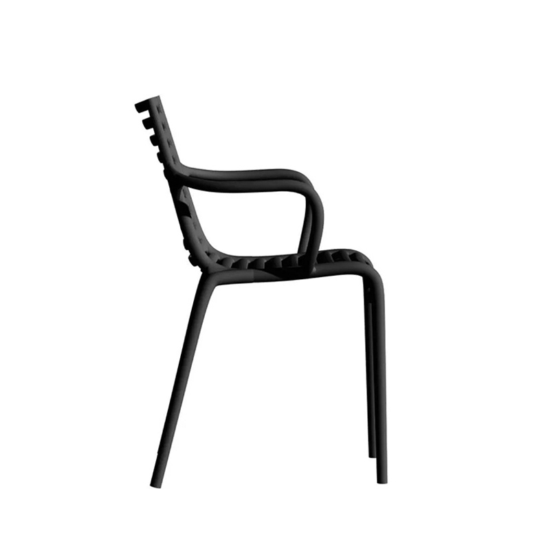 Chaise PIP-e avec accoudoirs Gris foncé DRIADE