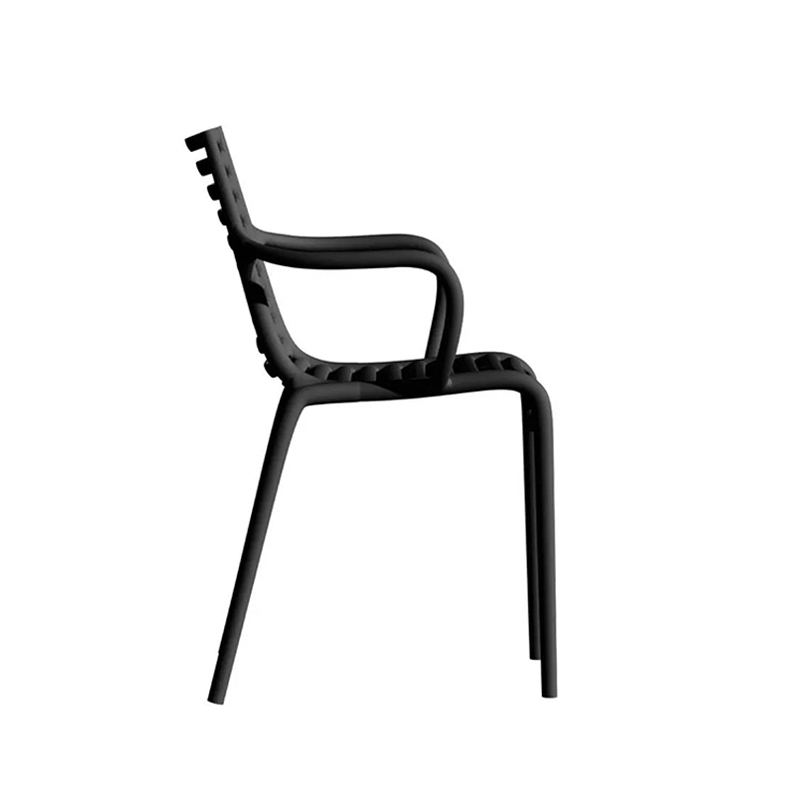 Chaise PIP-e GREEN avec accoudoirs Gris foncé DRIADE