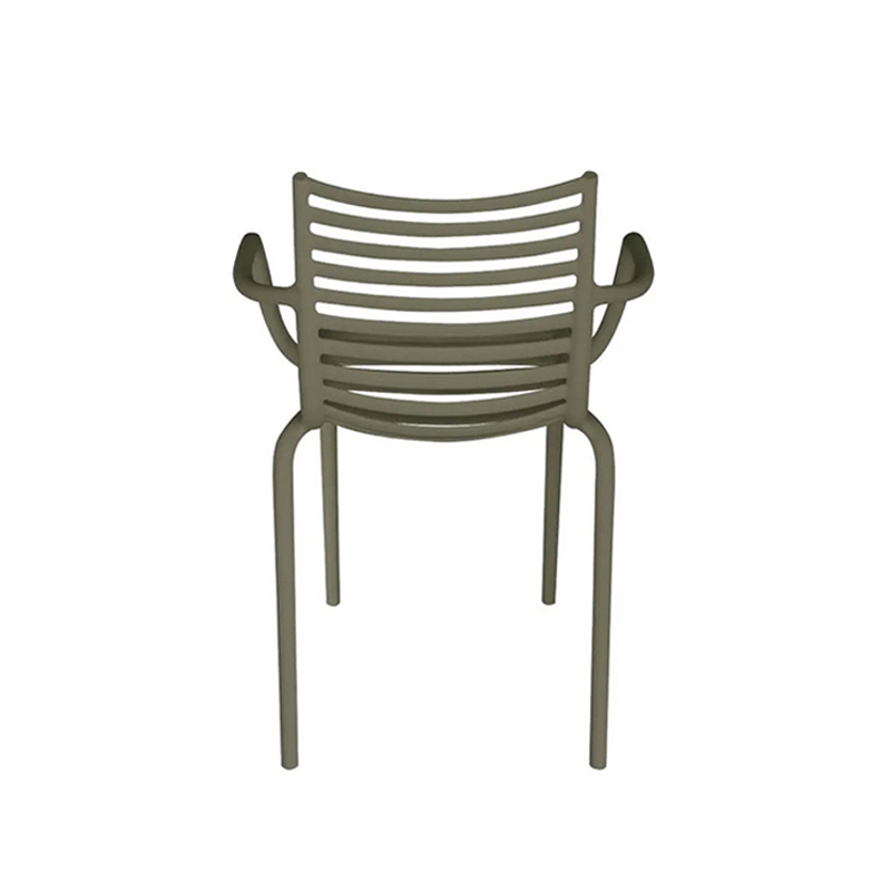Chaise PIP-e GREEN avec accoudoirs Gris foncé DRIADE