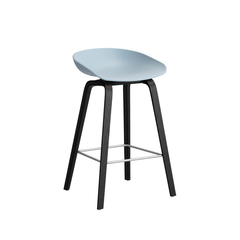 Tabouret haut ABOUT A STOOL AAS 32 H65 Slate blue HAY