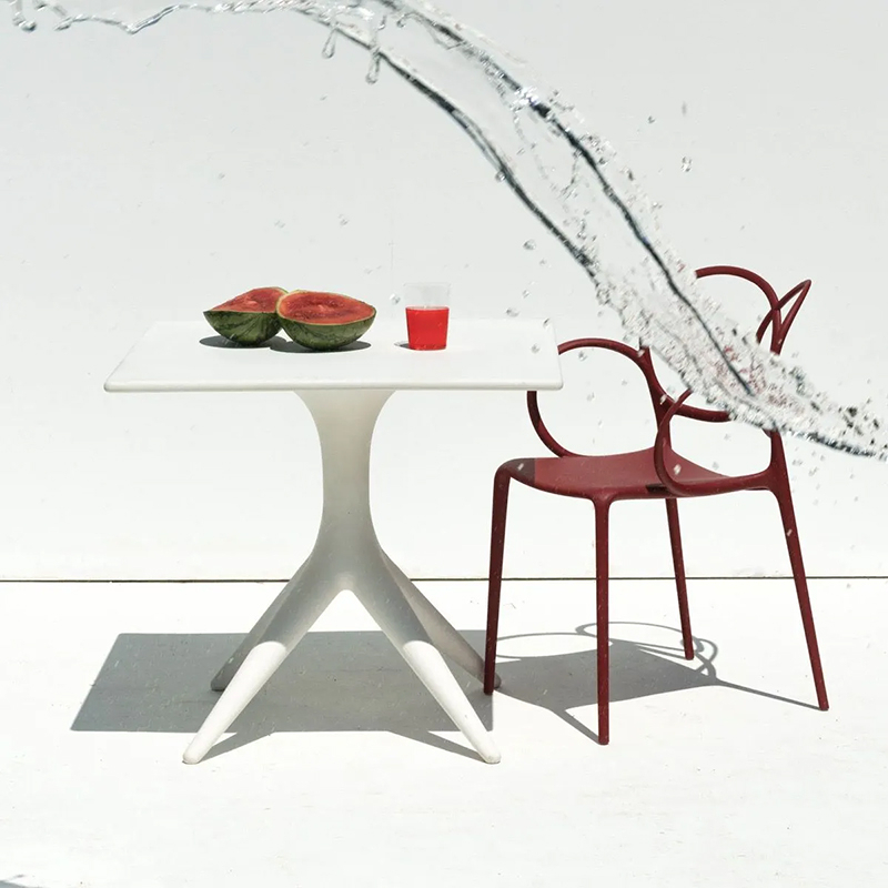 Chaise SISSI avec accoudoirs Rose DRIADE