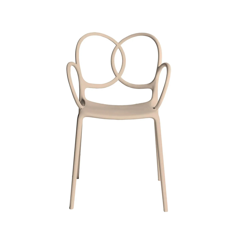 Chaise SISSI avec accoudoirs Rose DRIADE