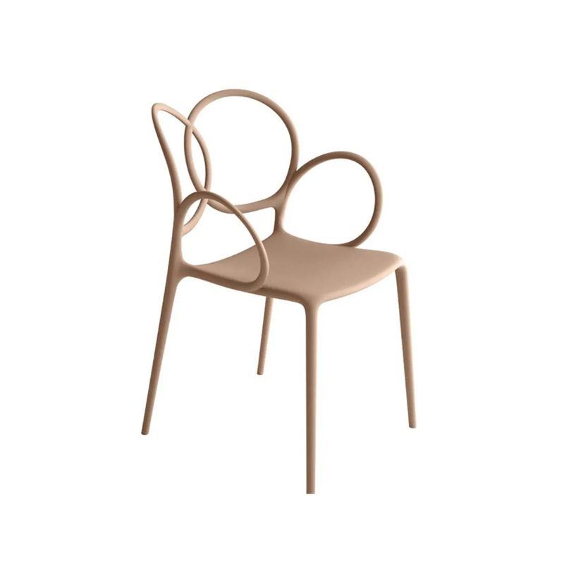 Chaise SISSI avec accoudoirs Rose DRIADE