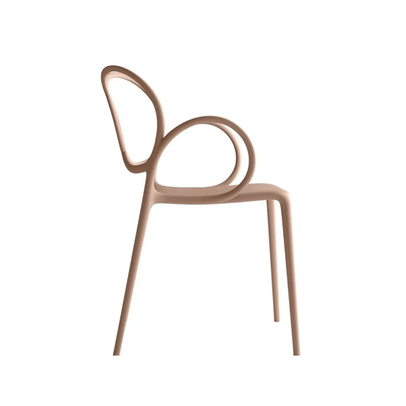 Chaise SISSI avec accoudoirs Rose DRIADE