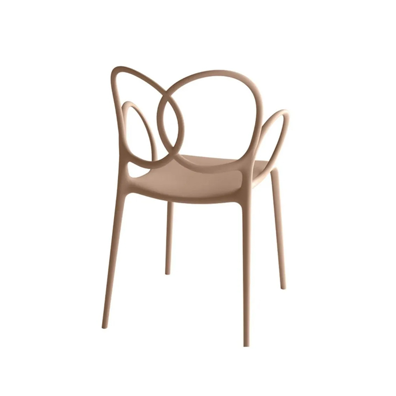 Chaise SISSI avec accoudoirs Rose DRIADE