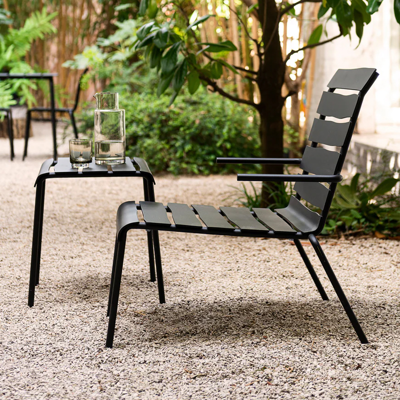 Fauteuil extérieur Fauteuil ALIGNED Noir VALERIE OBJECTS